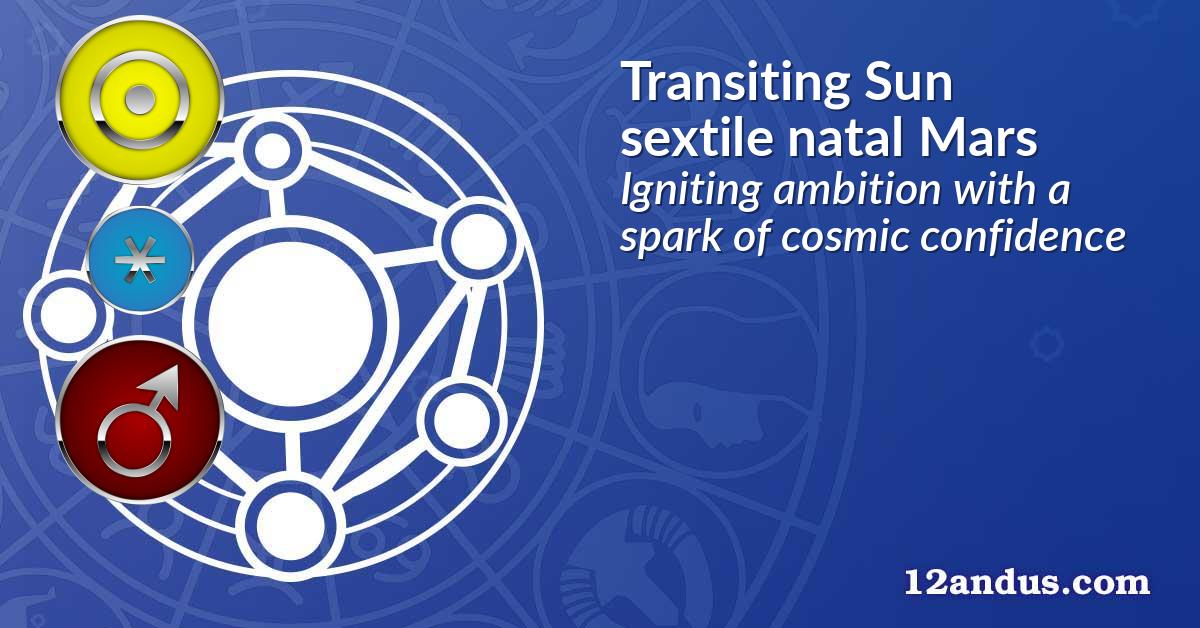 Transiting Sun sextile natal Mars
