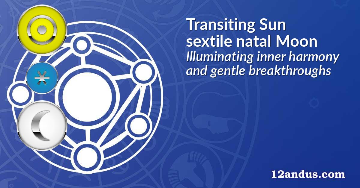 Transiting Sun sextile natal Moon