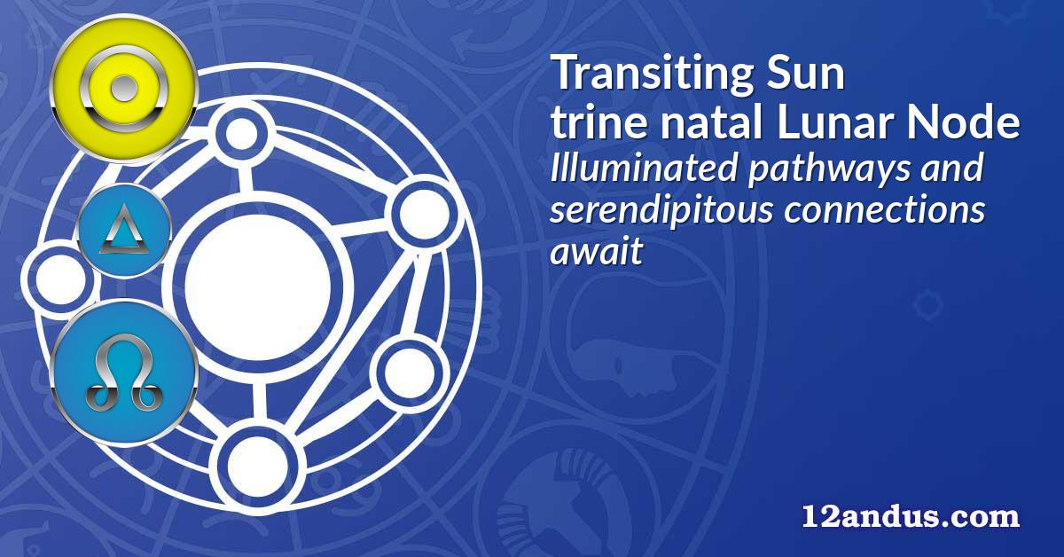 Transiting Sun trine natal Lunar Node