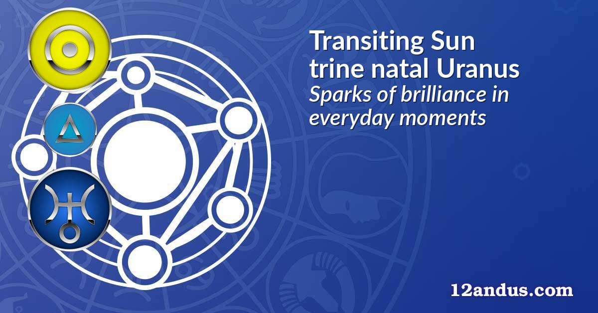Transiting Sun trine natal Uranus