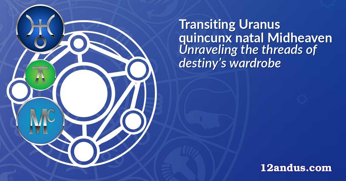 Transiting Uranus quincunx natal Midheaven