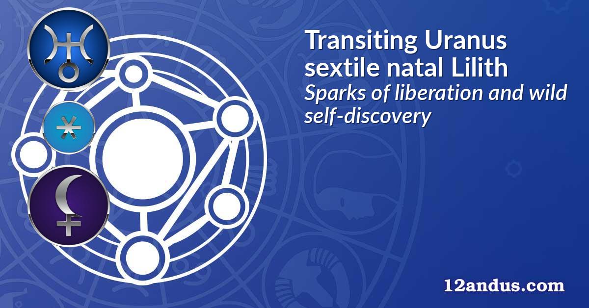 Transiting Uranus sextile natal Lilith