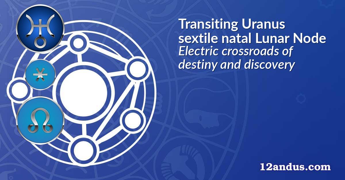 Transiting Uranus sextile natal Lunar Node