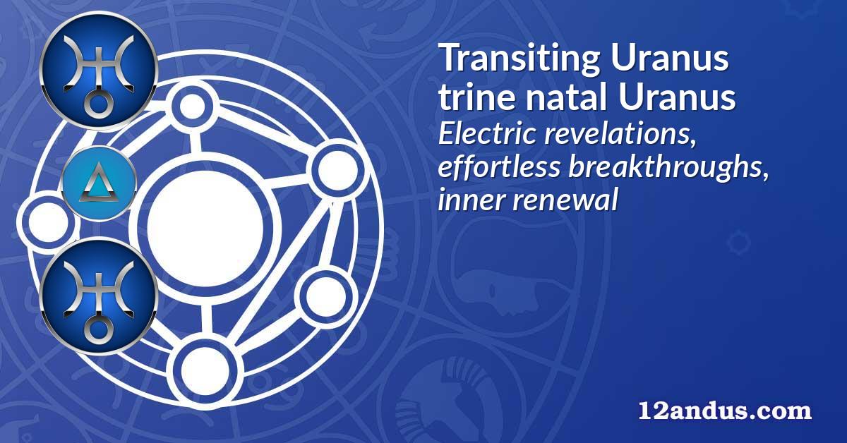 Transiting Uranus trine natal Uranus