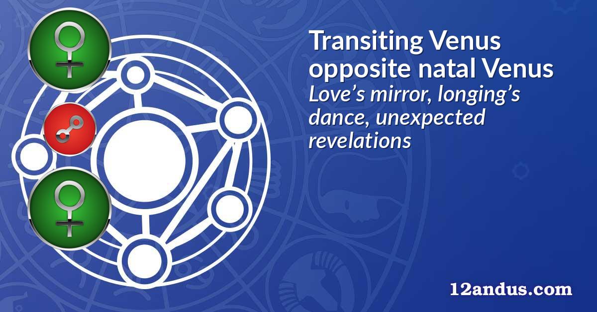 Transiting Venus opposite natal Venus