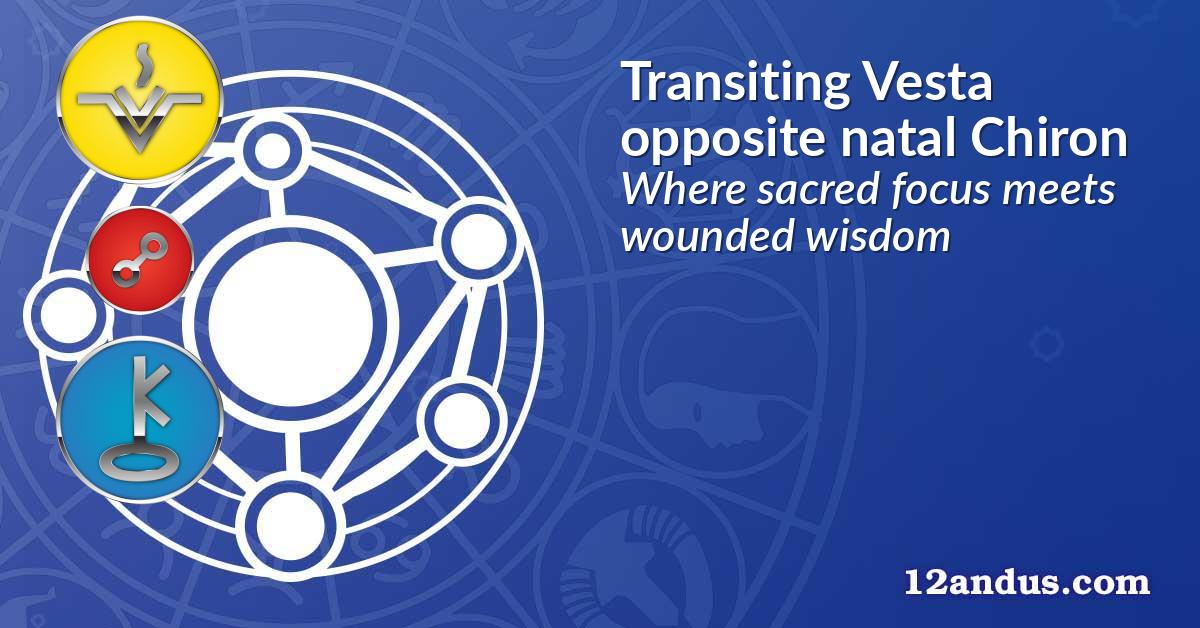 Transiting Vesta opposite natal Chiron