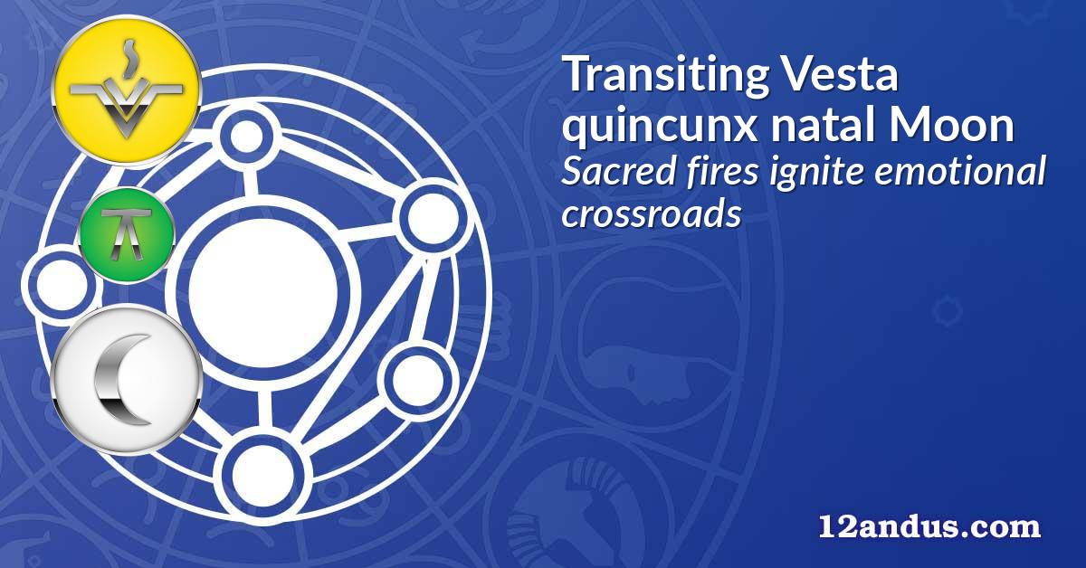 Transiting Vesta quincunx natal Moon