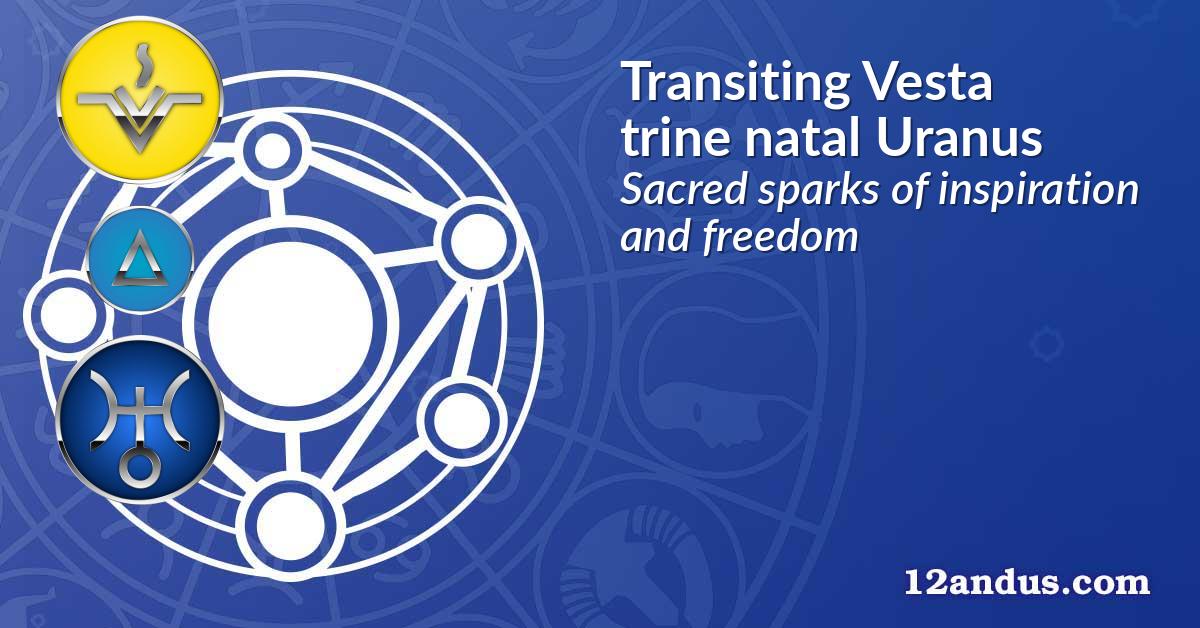 Transiting Vesta trine natal Uranus