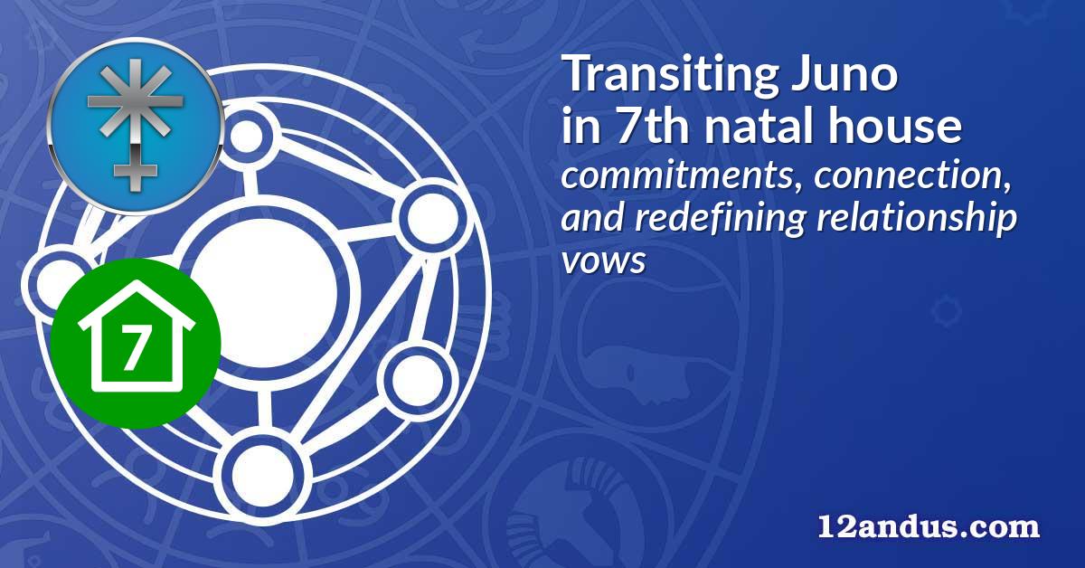 Transiting Juno in the 7th natal house
