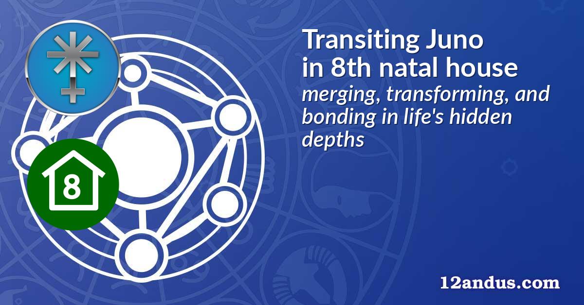 Transiting Juno in the 8th natal house