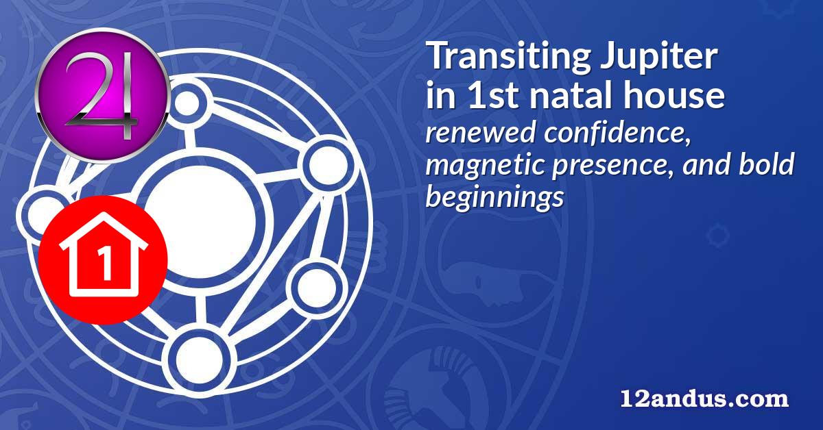 Transiting Jupiter in the 1st natal house