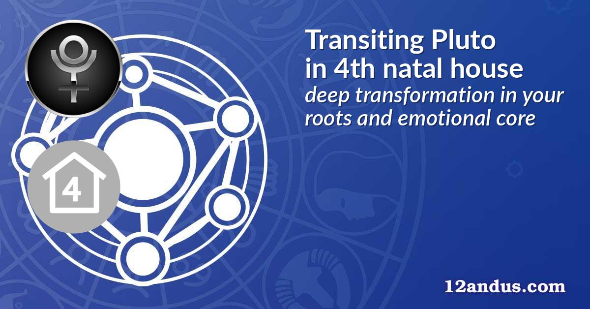 Transiting Pluto in the 4th natal house