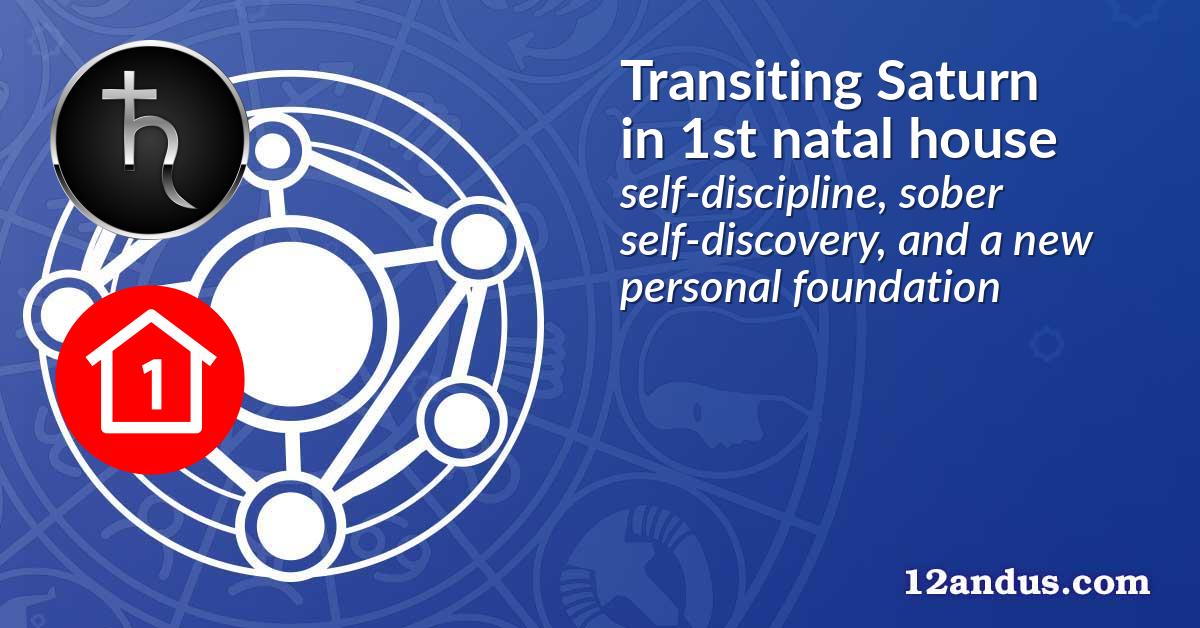 Transiting Saturn in the 1st natal house
