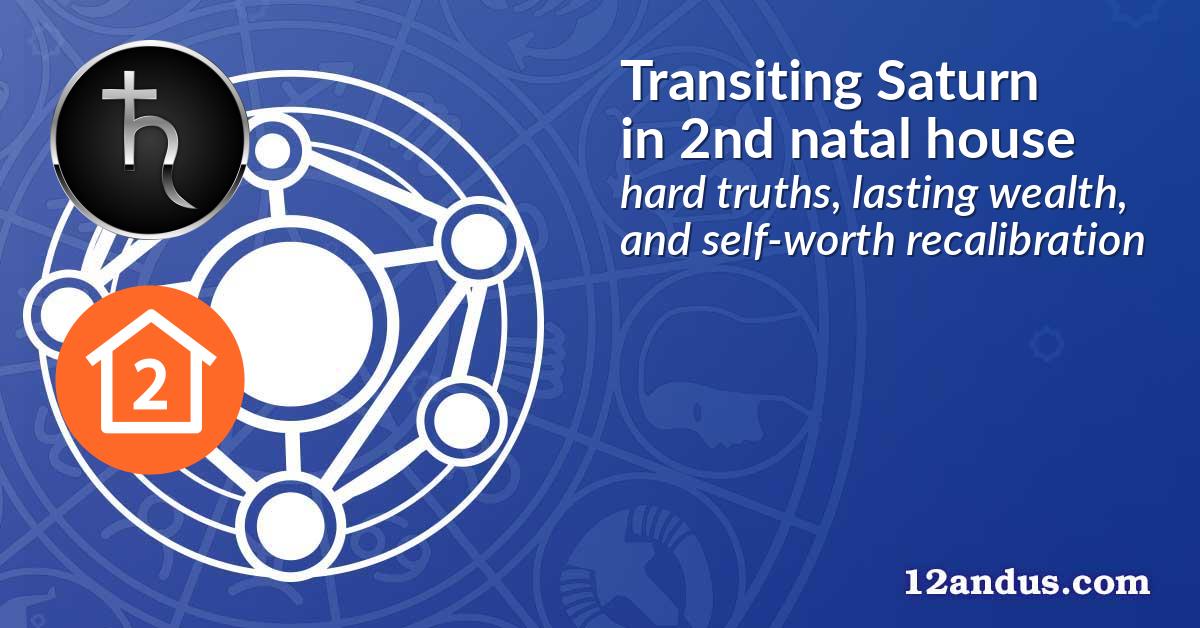 Transiting Saturn in the 2nd natal house