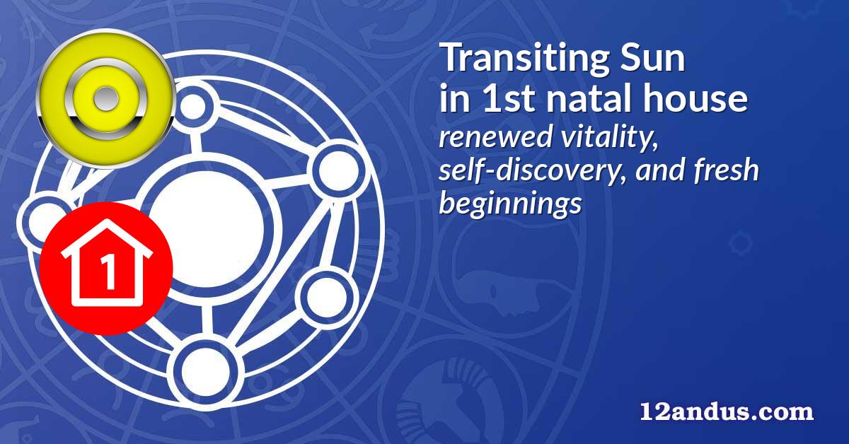 Transiting Sun in the 1st natal house