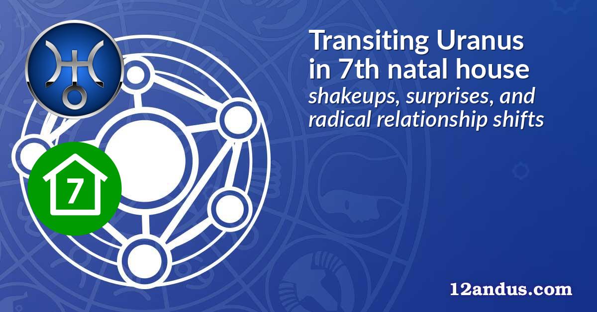 Transiting Uranus in the 7th natal house