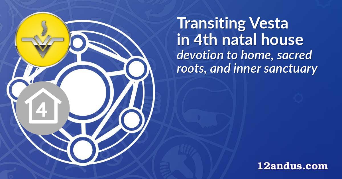 Transiting Vesta in the 4th natal house